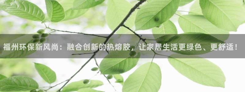 杏耀测速注册：福州环保新风尚：融合创新的热熔胶，让家居生活更