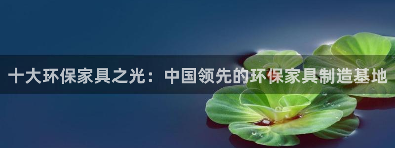 杏耀官方：十大环保家具之光：中国领先的环保家具制造基地